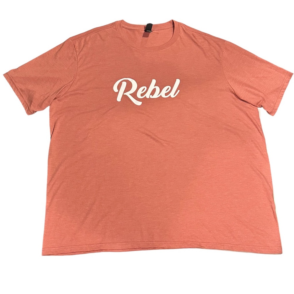NWOT Extremely Soft With Stretch District Tee With Rebel Saying Across F…